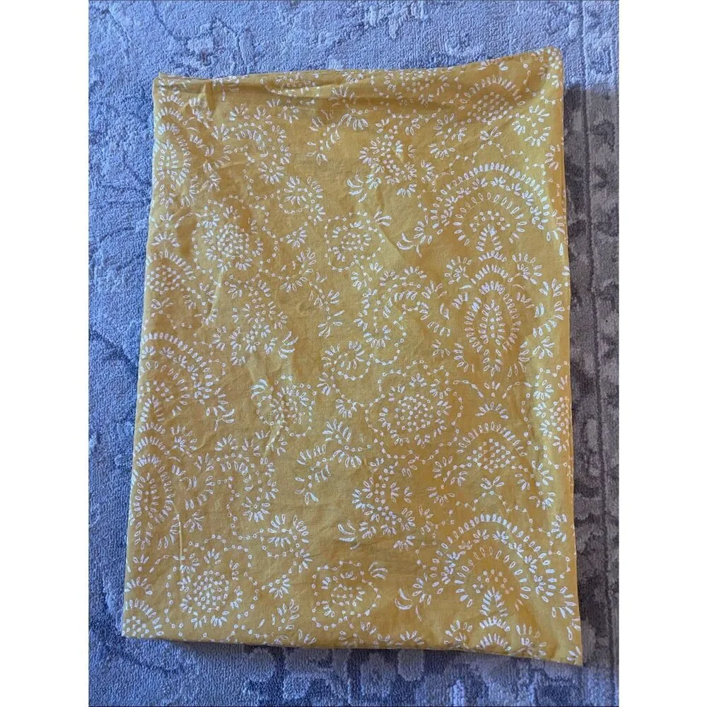 Ikea Yellow Floral Print Standard size Pillowcase Set
